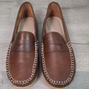 Elephantito Brown Alex Driving Loafers boys size 5